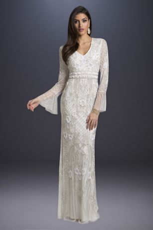 Beaded Dresses with Sleeves